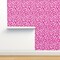 Pink Cheetah Leopard Print Animal Exotic Hot Wild Cat Safari Custom Removable Wallpaper by Spoonflower Peel & Stick Wallpaper 2FT Wide